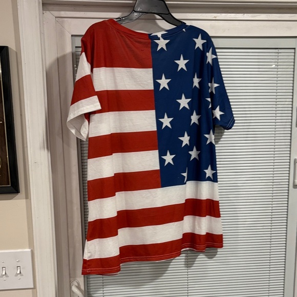 Patriotic Stars and Stripes Short Sleeve Tee - Picture 4 of 5